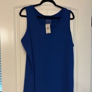Ashley Stewart Royal Blue Sleeveless Tank Top
